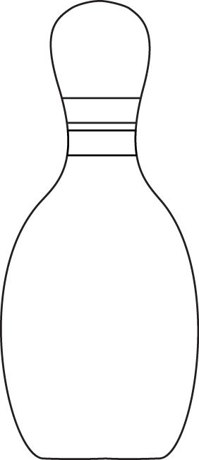 Black & White Bowling Pin Bowling Template Free Printable, Bowling Coloring Pages Free Printable, Bowling Crafts For Kids, Bowling Pin Template Free Printable, Painting Bowling Pins, Diy Bowling Pins, Bowling Clipart, 10 Pin Bowling, Diy Bowling