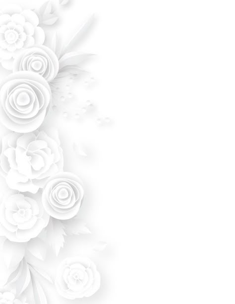 White Wedding Background, White Colour Background, Floral Wedding Invitation Background, White Invitation Background, White Flowers Background, White Background With Flowers, Marriage Background, Wedding Card Background, White Floral Background