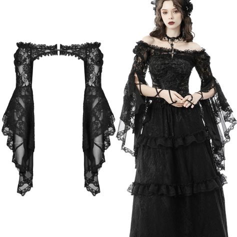 Goth Lifestyle, Goth Prom Dress, Midnight Romance, Goth Prom, Goth Outfit Ideas, Vampire Clothes, Dark In Love, Lace Bolero, Victorian Goth