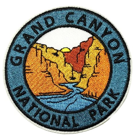 National Park Patches, Badges Diy, Adventure Design, Travel Keepsakes, Repair Clothes, Diy Patches, Grand Canyon National Park, Gifts Under 10, Travel Souvenirs