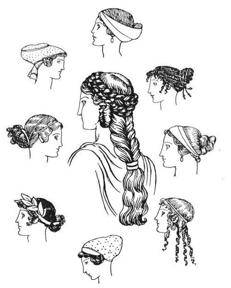 Ancient Greek Hairstyles, Ancient Greek Hair, Women In Ancient Greece, Greek Hairstyles, Ancient Greek Clothing, Roman Hairstyles, Greek Hair, Starověký Egypt, Greek Costume