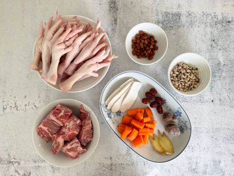 Traditional Chinese Chicken Foot Soup - Busy But Cooking Chicken Foot Soup, Chicken Feet Soup, Skin Foods, Chinese Soups, Confinement Food, Chicken Broth Soup, Herbal Soup, Wall Iphone, Tofu Soup