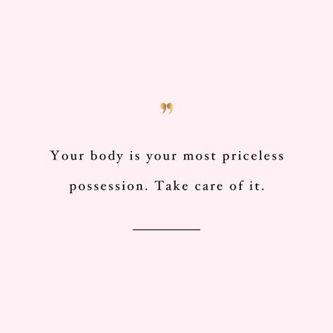 Take care of your body! Browse our collection of inspirational fitness and training quotes and get instant health and wellness motivation. Stay focused and get fit, healthy and happy! https://www.spotebi.com/workout-motivation/take-care-of-your-body/ Stay Healthy Wallpaper, Fit Body Quotes, Healthy Body Quotes, Take Care Of Yourself Quotes, Inspirational Fitness Quotes, Positive Actions, Body Quotes, Training Quotes, Body Positive Quotes