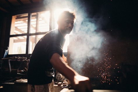 The art of making a japanese knife. Photographer Room, Adobe Bridge, Narrative Photography, Canon 5d Mark Iv, 5d Mark Iv, Environmental Portraits, Leica M, Canon 5d, Japanese Knife