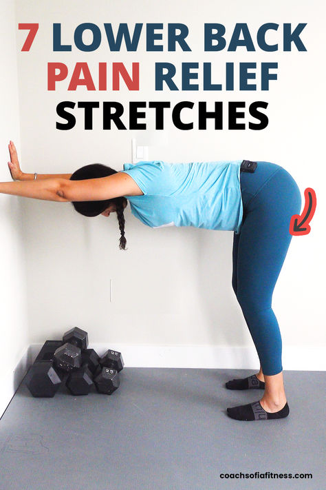 After years of lower back pain, these are my favorite stretches to help you get relief, and release tension and pressure from your lumbar spine. You’ll find gentle stretches and yoga poses for lower back pain relief. Lower back pain is very disruptive and can be very painful. Incorporate these amazing relief stretches daily to help you keep the pain away and also get relief. Lower Back Pain Relief Stretches, Lower Back Pain Stretches, Mid Back Pain, Low Back Pain Relief, Hip Pain Relief, Middle Back Pain, Pain Relief Remedies, Low Back Stretches, Back Stretches For Pain