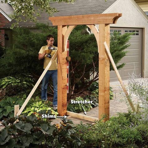 Diy Arbour, Garden Archway, Rose Arbor, Garden Vines, Garden Arbor, Garden Arches, Classic Garden, Garden Yard Ideas, Farm Stay