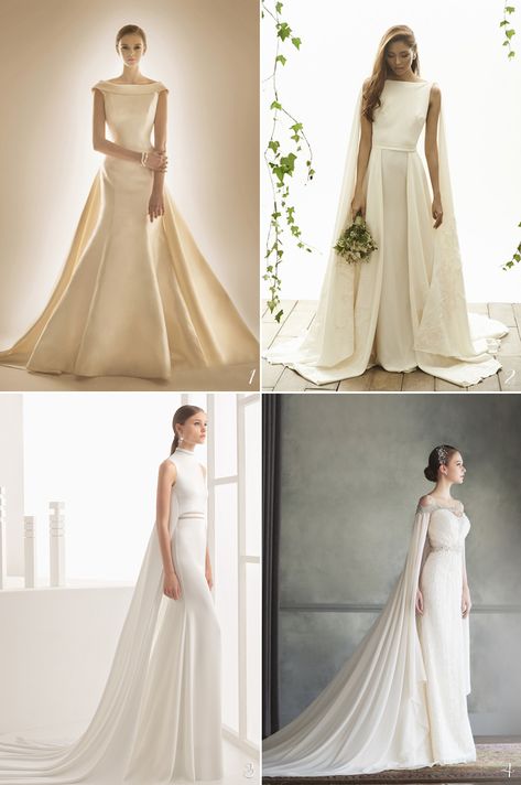 30 Timelessly Elegant Structured Wedding Dresses You Will Fall In Love With! Structured Wedding Gown, Simple Wedding Gown Minimalist, Wedding Gown For Chubby Brides, Structured Wedding Dresses, Structured Wedding Dress, Minimalist Wedding Gown, Dress For Chubby, Elegant Wedding Gown, Princess Wedding Gown