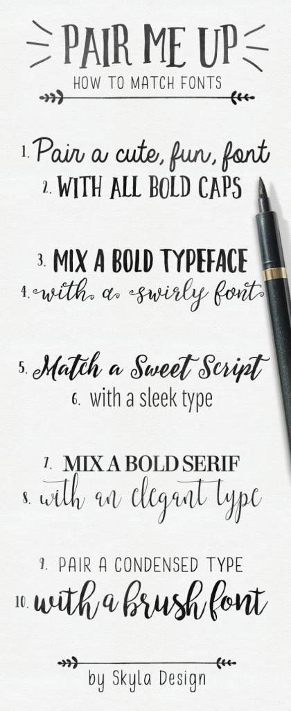 How to Match Fonts – Scrap Booking Brush Lettering Tutorial, Bullet Journal Fonts, Numbers Tattoo, Swirly Fonts, Alfabet Font, Bullet Journal Headers, Match Font, Calligraphy Doodles, Quotes Calligraphy