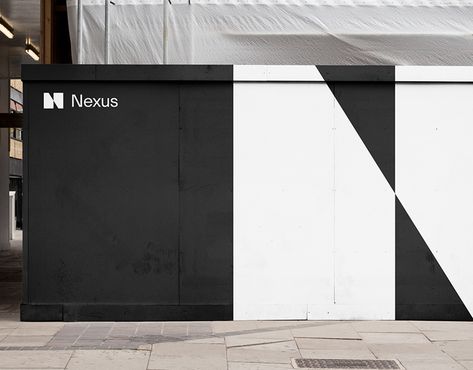 Brilliant branding Nordic Graphic Design, Black And White Branding, Gallery Branding, White Branding, Polygon Design, Fan Vent, Website Concept, Polygon Modeling, Sound Music