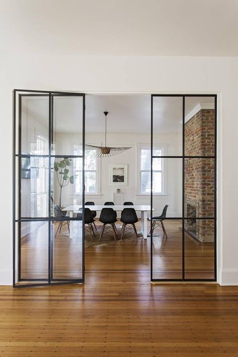 Harbor House, Charleston Homes, Glass Doors Interior, Popular Instagram, Glass Partition, The Brick, Rustic Lighting, Door Ideas, Sag Harbor