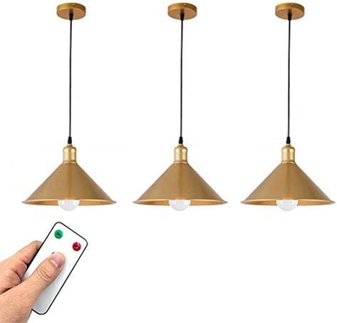 Chargeable Light Bulb, Battery Operated Pendant Lights, Gold Pendant Light, Wireless Lights, Gold Pendant Lighting, Hanging Pendant Lights, Hanging Pendants, Plastic Surgery, Pendant Lights