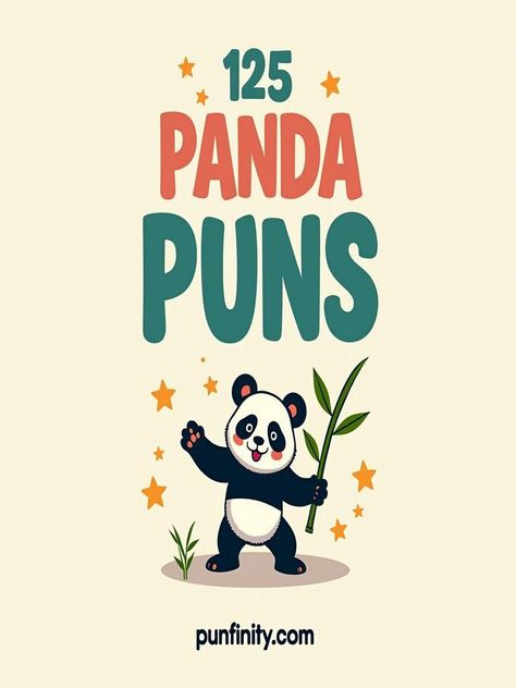 panda puns Panda Puns, Panda Express, Panda Love, Mystery Novels, One Liner, Cute Panda, You Smile, Animal Lovers, Social Media Posts