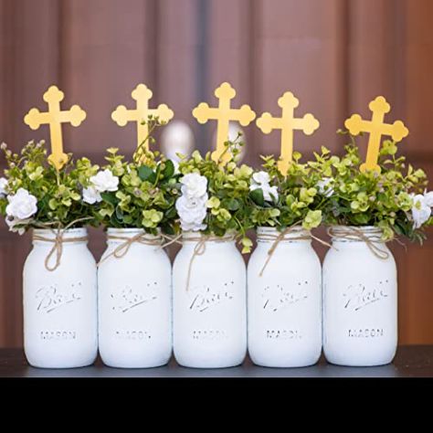 Communion Table Centerpieces, First Communion Centerpieces, Cross Topper, Baptism Party Boy, Baptism Decorations Boy, Boy First Communion, Communion Centerpieces, Communion Table, Baptism Centerpieces