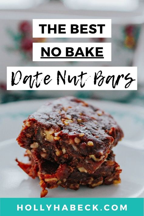 Dieting Desserts, Date Nut Bars, Healthy Snacks On The Go, Energy Bars Recipe, Healthy Snack Bars, Nut Bars, Snacks On The Go, Date Bars, Mind Hacks