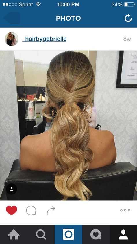 Fancy Ponytail Hairstyles, Upstyles For Long Hair, Fancy Ponytail, The Prom, Work Hairstyles, Random Image, Fancy Hairstyles, Ponytail Styles, Formal Hairstyles