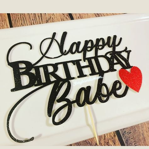 Simple Cake Topper, Happy Birthday Babe, Party Styling, Bee Baby Shower Theme, Birthday Babe, Party Goods, Bee Baby, Bee Baby Shower, Happy Birthday Cake Topper