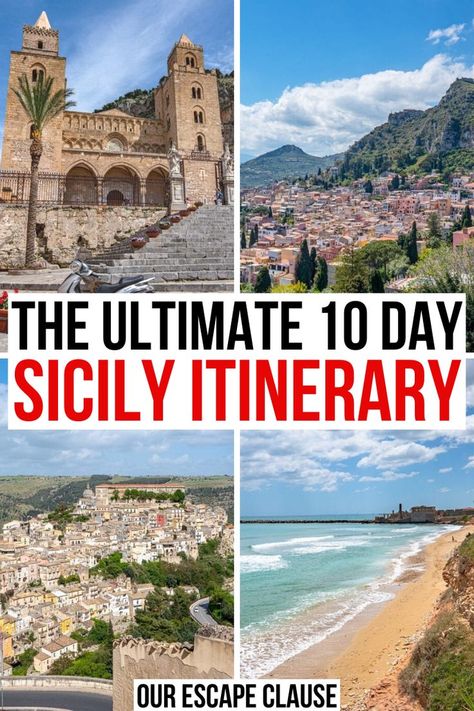 Planning to take a road trip in Sicily? This 10 day Sicily itinerary will show you the best of the island!  10 days in sicily | sicily road trip | 10 day sicily itinerary | things to do in sicily italy | places to visit in sicily | sicily vacation | sicily holiday | trip to sicily | sicily trip | sicily travel guide | where to go in sicily | what to do in sicily | driving in sicily | things to see in sicily | what to see in sicily Sicily Italy Road Trip, Sicily Itinerary 10 Days, What To Do In Sicily, Sicily Italy Honeymoon, Sicily Travel Guide, Sicily Honeymoon, Sicily Vacation, Sicily Road Trip, Things To Do In Sicily