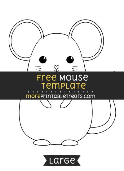 Free Mouse Template - Large Felt Mouse Patterns Free Templates, Mouse Template, Diy Mouse, Mouse Template Printables, Mouse Template Sewing, Easy Mouse Craft Preschool, Mouse Stuffed Animal Pattern Free Sewing, Diy Felt Board, Free Craft Templates