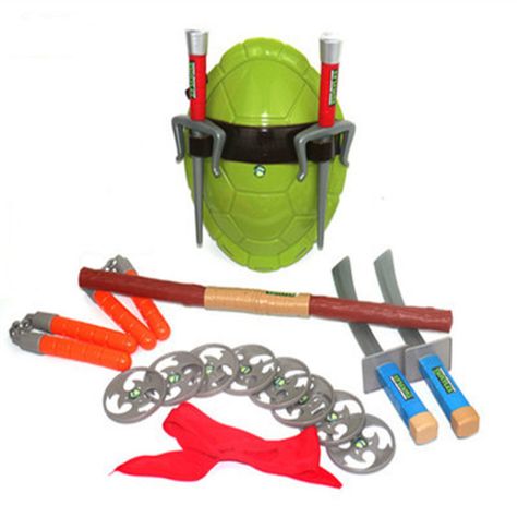 Ninja Tortoise COS Dressed Weapon Suit Turtle Shell Eye Mask Cosplay Set Child Ninja Turtle Model Toy _ - AliExpress Mobile Ninja Turtle Shells, Wwe Party, Ninja Turtle Costume, Candy Theme Birthday Party, Ninja Turtle Toys, Turtle Costumes, Stick Horses, Kids Toys For Boys, Ninja Turtle Birthday