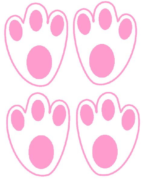 Easter bunny footprints - pink for Olivia, blue for Elizabeth - leads to easter basket. Easter Bunny Footprints, Bunny Paws, Easter Party Games, Happy Home Fairy, Easter Preschool, Easter Hunt, Easter Printables Free, Easter Printables, Easter Activities