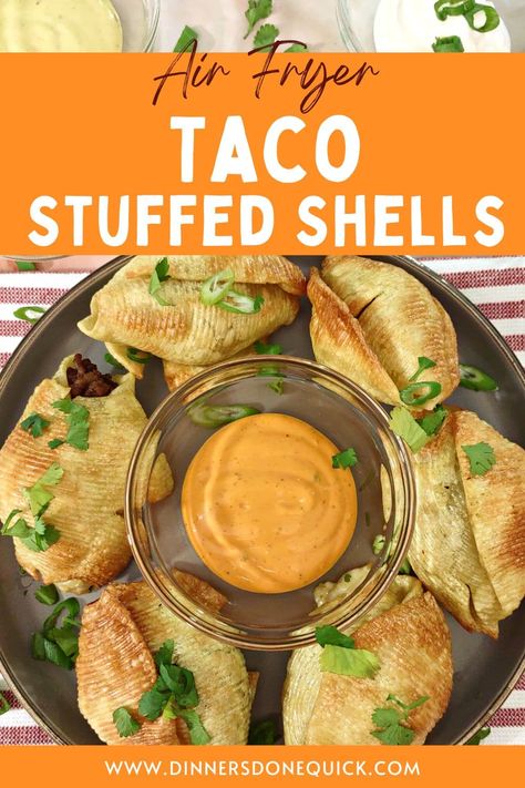 Air Fryer Stuffed Shells, Air Fryer Chalupa Shells, Air Fryer Shells, Air Fryer Stuffed Pasta Shells, Air Fried Stuffed Shells, Air Fried Jumbo Pasta Shells, Air Fryer Tostada Shells, Air Fryer Jumbo Shells, Stuffed Taco Pasta Shells