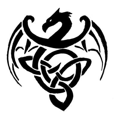 Dragon with Celtic symbol for rebirth Pandaren Monk, Celtic Knot Dragon, Black Dragon Tattoo, Dragon Tattoo Meaning, Celtic Dragon Tattoos, Small Wave Tattoo, Celtic Animals, Tattoos Pinterest, Celtic Tattoo