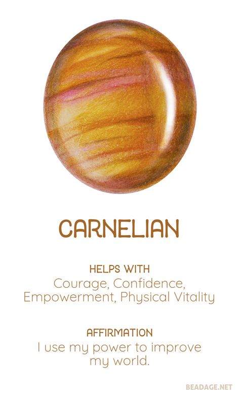 Carnelian Printable Gemstone Properties Cards #gemstones #crystals Crystal Meaning Cards, Crystal Cards, Crystal Healing Chart, Gemstone Properties, Gemstones Crystals, Carnelian Crystal, Crystals Healing Properties, Spiritual Crystals, Gemstone Meanings