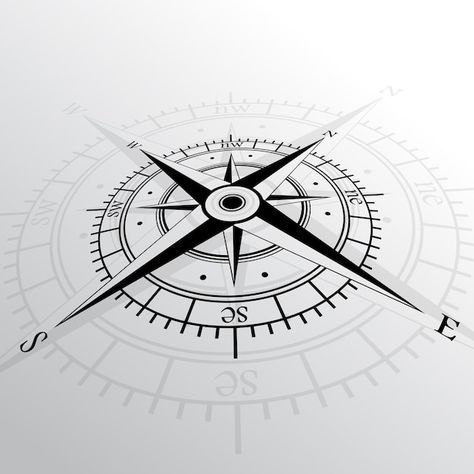 Vector wind rose background | Premium Vector #Freepik #vector #compass #wind-rose #compass-rose #map-compass Band Tattoos, Forearm Band Tattoos, Wind Rose, Compass Design, Rose Background, Desenho Tattoo, Band Tattoo, Compass Rose, Black Wallpaper Iphone