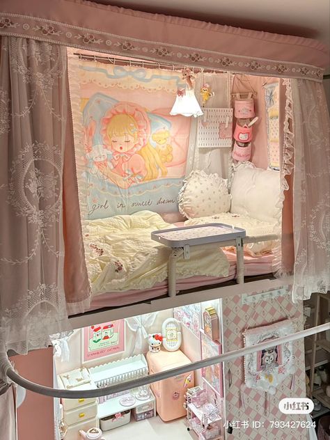 Bedroom Loft Ideas, Cute Bedroom Ideas, Cute Bedroom Decor, Dreamy Room, Teen Bedroom Decor, Dream Room Inspiration, Cute Home Decor, Bedroom Loft, Room Makeover Inspiration