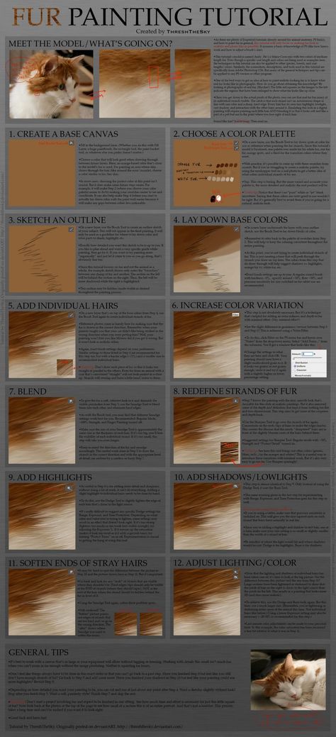 Fur Tutorial, Painting Fur, Affinity Photo, Digital Painting Tutorials, Art Instructions, Painting Lessons, Digital Art Tutorial, Painting Tips, Learn To Paint