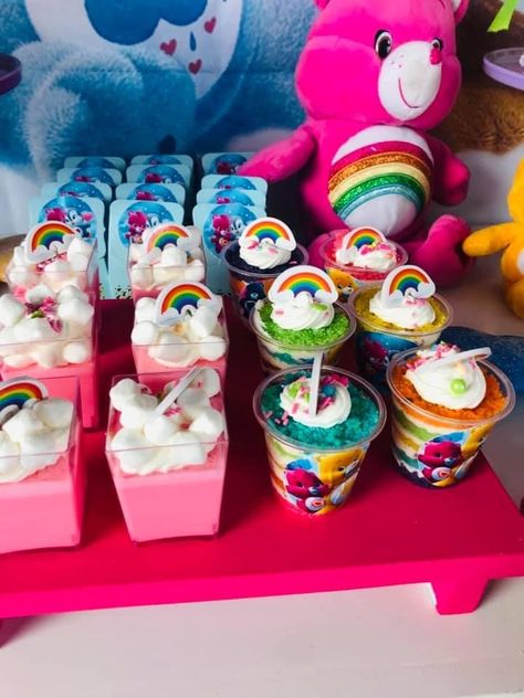 Care Bear Desserts, Care Bear Dessert Table, Care Bear Treats, Care Bear Cakes, Care Bears Birthday Party, 1st Birthday Party Favors, Care Bear Party, Baby Shower Party Themes