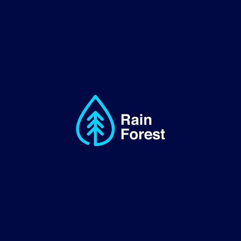 Marufiam™ on Instagram: “Day 25 - Rain Forest Logo 💧🌲 Design #30dayslogochallenge Follow @marufiam Follow @marufiam DM me for Logo & Brand Identity. Thank You😊…” Rain Logo Design, Forest Logo Design, Rain Logo, Forest Logo, Logo Brand Identity, Rain Forest, Logo Branding Identity, Dm Me, Logo Branding