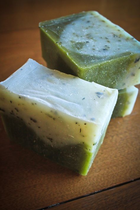 0.8 oz Peppermint Essential Oil 0.8 oz Rosemary Essential Oil 0.4 oz Sage Essential Oil ~1/4 oz Spirulina (a little goes a loooooong way) ~1... Peppermint Soap Recipe, Peppermint Soap, Cold Process Soap Recipes, Soap Making Recipes, Lemon Yogurt, Soap Recipe, Soap Making Supplies, Honey Soap, Homemade Soap Recipes