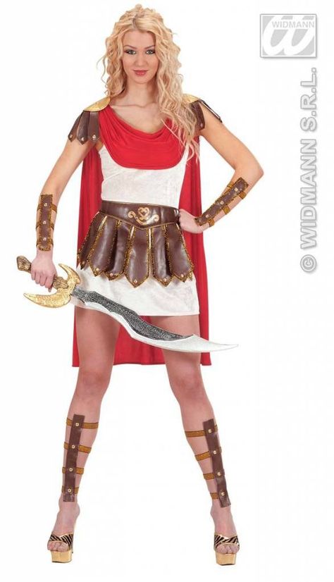 Gladiator costume; roman chick; roman soldier woman. Perfect for a roman themed party Gladiator Halloween Costume, Roman Soldier Costume, Gladiator Costumes, Summer Picture Outfits, Roman Clothes, Roman Costume, Soldier Costume, Girls Fancy Dress, Warrior Costume