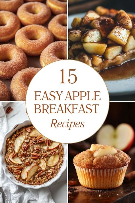 Easy apple breakfast recipes to use up lots of apples Simple Apple Breakfast Recipes, Breakfast Apples Recipes, Apples Breakfast Recipes, Fruit For Breakfast Ideas, Breakfast Ideas With Apples, Apple Recipes Breakfast, Apple Breakfast Ideas, Apple Brunch Recipes, Apple Brunch