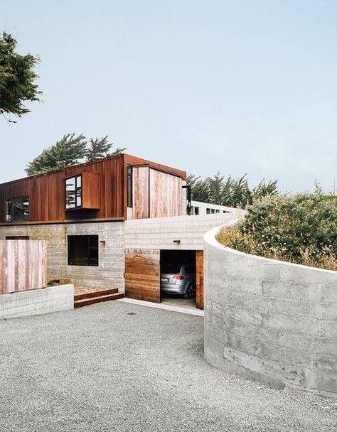 IMG_2879 1 | by shaunfordandco Concrete Exterior, Board Formed Concrete, Modernist House, Sea Ranch, Concrete Home, Building A Shed, California Homes, Concrete Wall, Residential Architecture