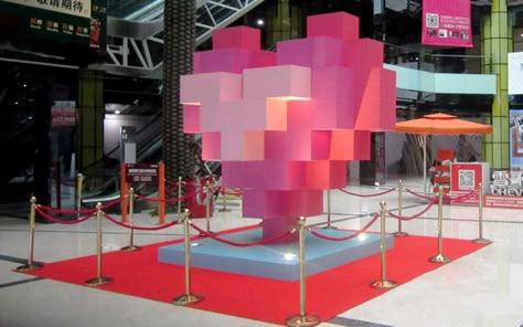 Event Booth Design, Photowall Ideas, Corporate Events Decoration, Mall Decor, Paper Art Sculpture, Chinese Valentine's Day, Event Booth, Stage Set Design, Photo Room