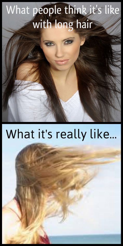 Long hair problems ! Lol Long Hair Struggles, Long Hair Problems Funny, Long Hair Quotes, Thick Hair Problems, Long Hair Problems, Hair Quotes, Girl Problems, Hair Problems, Relatable Post Funny