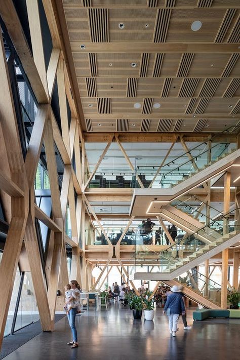 Architecture Jobs, Innovation Hub, Timber Architecture, Timber Buildings, Timber Structure, Timber Construction, Small Buildings, Structure Architecture, Neutral Design