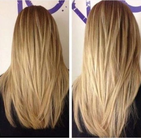 Long Straight Hairstyle with Choppy Layers Long Hair V Cut, Haircuts For Long Hair Straight, Haircuts For Long Hair With Layers, Straight Hair Cuts, Long Face Hairstyles, Long Layered Haircuts, Haircut For Thick Hair, Long Layered Hair, Haircuts For Long Hair