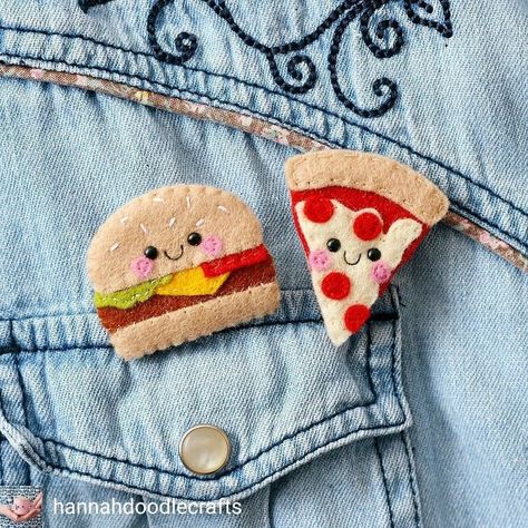 Kawaii Felt, Felt Keychain, Felt Patch, Felt Crafts Patterns, Felt Crafts Diy, Brooch Diy, Felt Pattern, Felt Food, Felt Brooch