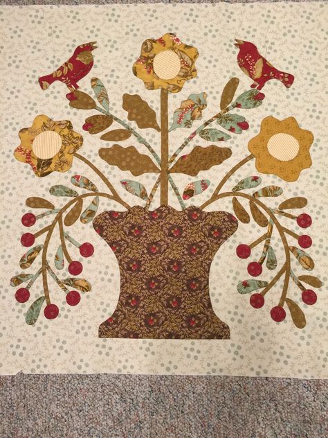 Alma Allen, Applique Projects, Quilts Patchwork, Appliqué Ideas, Applique Flowers, Quilt Applique, Block Quilts, Appliqué Quilts, Basket Quilts