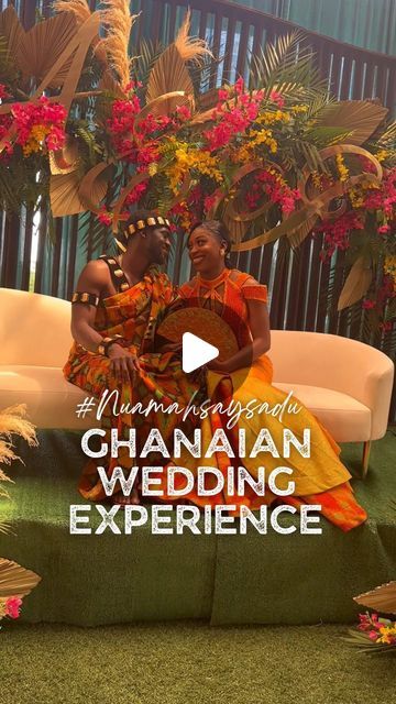 The Details Company Toronto on Instagram: "Akwaba!!😍 A Ghanaian Wedding Fairytale 😍❤️    Couple: @nuamahsaysadu @abiadu_ Wedding Planner & Creative Director @thebarbaraotabil   Day of coordinator: @mabsignature.events   Venue: @EmbassyGrand Décor: @designzbymay Videography: @monosifon Photographer: @jopstudios Live vloggers: @Live_weddings_with_kwaku/ @jemaphotography @jema_canada Photo Booth: @slv.photobooths // @360blissbooths DJ: @djshorty6 @djkingbizzy Drummers: dreamlandmusical MC: @shegelabobor Okyeame: @mcbigdouglas @wofaeugene Gift wrapping: @touchedbystephevents Stationary: @perissafrempong   Food: @tastynyamekye Small chop bar: @tastynyamekye  Outfits:   Brides dress: @modabertha Bridal fan: @hatboxco Brides kente: @goba_kente Grooms kente: @modabertha // goba_kente Bridesmaid Traditional Ghanaian Wedding Decor, Goba Kente, Ghanian Wedding, Fairytale Couple, Ghanaian Traditional Wedding, Ghana Traditional Wedding, Bridal Fan, African Inspired Wedding, Bridesmaids Makeup