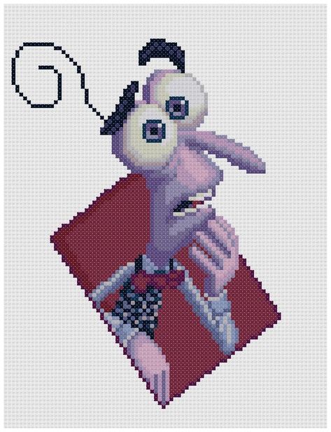 Fear (Image by PIXCross @Etsy) #InsideOut Fear Inside Out, Modele Pixel Art, Yarn Trees, Pixel Art Templates, Motifs Perler, Hama Beads Patterns, Disney Cross Stitch, Beaded Cross Stitch, Perler Beads Designs