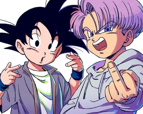 Trunks Y Goten, Trunks X Goten, Trunks And Goten, Goten And Trunks, Goten Y Trunks, Future Trunks, Dragon Balls, Dragon Ball Super Manga, Dragon Ball Art