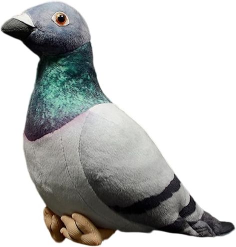 FRANKIEZHOU Realistic Pigeon Stuffed Animal-Gray 10.24",Pigeon Plush Toy for Kids,Bird Stuffed Animal Toy for Boy,Soft Durable,Girl Toys,Gifts for Kids,Home Decor, Animals - Amazon Canada Pigeon Plush, Bird Stuffed Animal, Realistic Stuffed Animals, Girl Toys, Toy For Kids, Kids Home, Animal Party, Toys For Girls, Toys For Boys