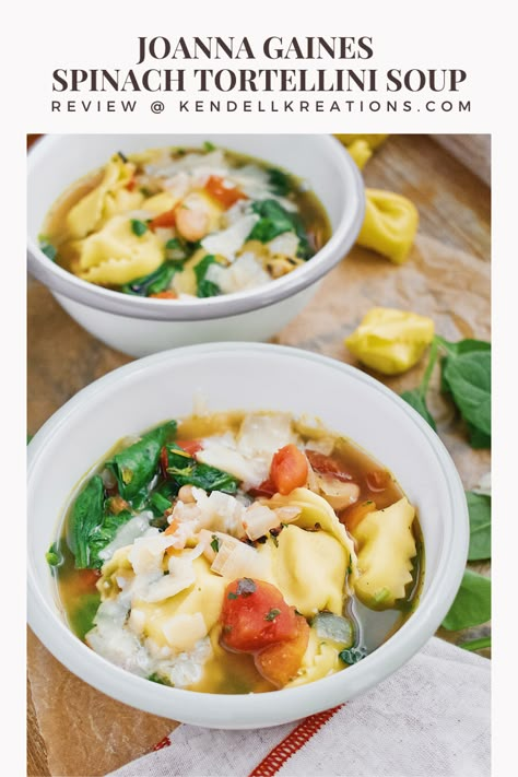 Joanna Gaines Tortellini Soup, Magnolia Table Recipes, Recipe For Spinach, Cheese Tortellini Soup, Joanna Gaines Recipes, Soup Quick, Spinach Tortellini Soup, Chicken Tortellini Soup, Spinach Tortellini