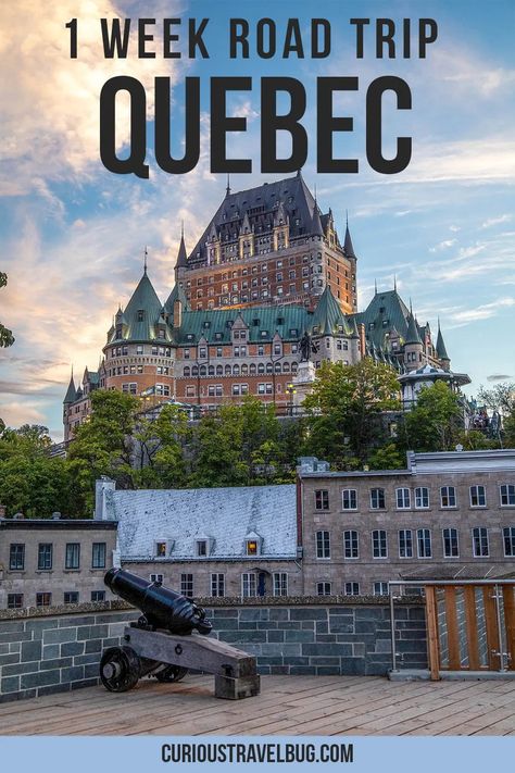 The Best One Week Quebec Road Trip Itinerary - Curious Travel Bug Quebec Road Trip, Scenic Road Trip, Winter Destinations, Summer Destinations, Trip Itinerary, Travel Bug, Quebec City, Road Trip Itinerary, Travel Bugs