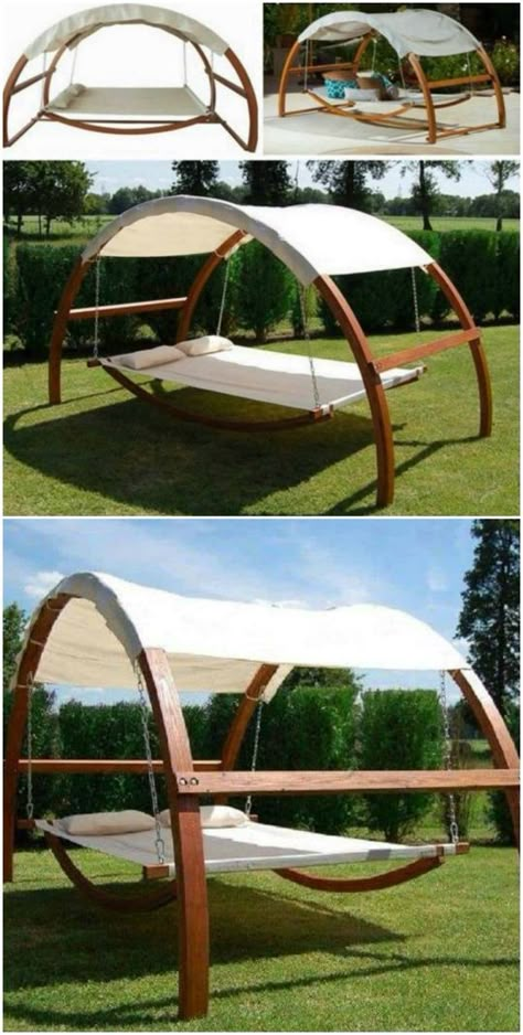 Backyard Hammock, Diy Hammock, Swing Bed, The Whoot, Hammock Bed, Outdoor Hammock, Farmhouse Barndominium, Backyard Diy Projects, Outdoor Swing