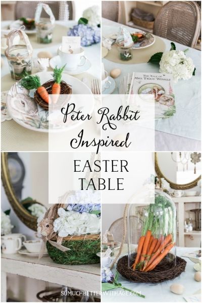 How to Set a Peter Rabbit Inspired Easter Table + Video | So Much Better With Age Baby Shower Ideas Spring, Shower Vintage, Peter Rabbit Party, Easter Entertaining, Spring Entertaining, Baby Shower Vintage, Easter Table Settings, Easter Party Decor, Trendy Baby Shower Ideas